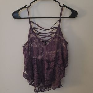 Lacy crop top